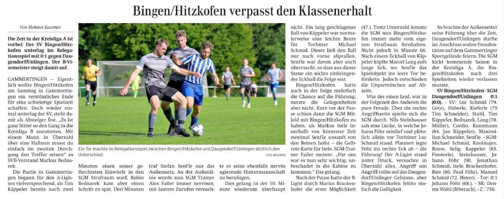 Stadtpokalsieger 2024
